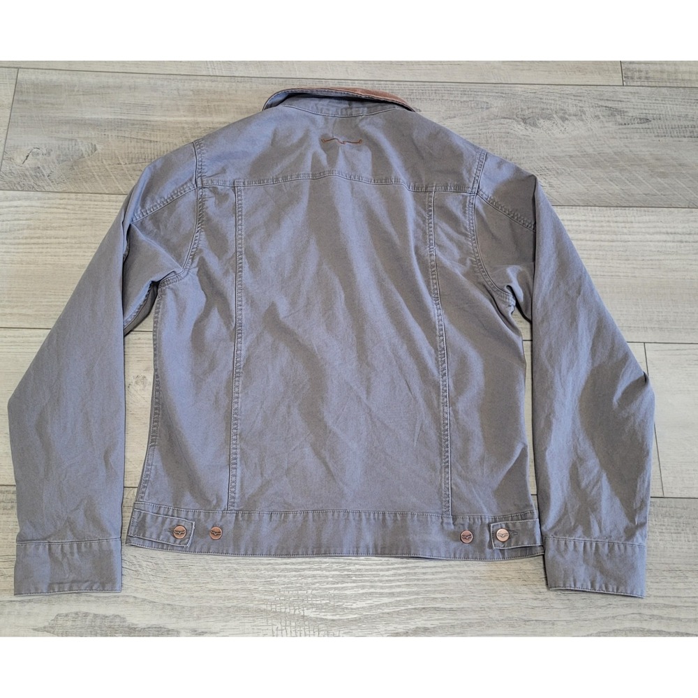 Kimes Ranch Light Gray Worker Jacket with Brown Corduroy Collar - Picture 7 of 16